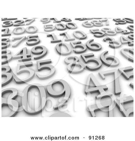 Images Of Numbers. Of Rows Of Numbers