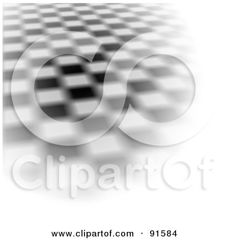 Royalty-free clipart picture of a blurred checkered dance floor with bright 