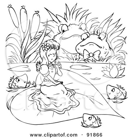 Pokemon Black  White Coloring Sheets on Of A Black And White Thumbelina Coloring Page Outline 3 Jpg