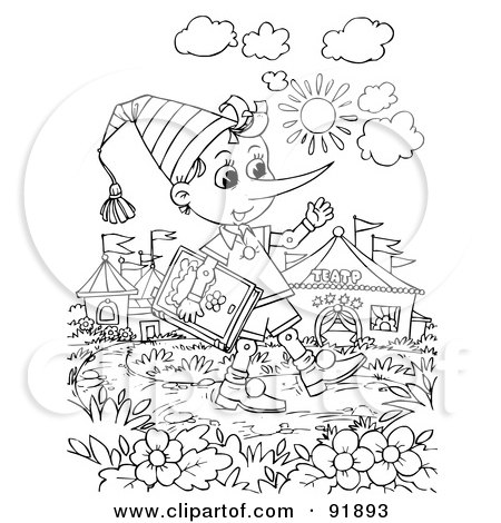 Big Bad Wolf Coloring Page