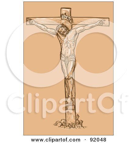 jesus christ on cross clipart. Royalty-Free (RF) Clipart