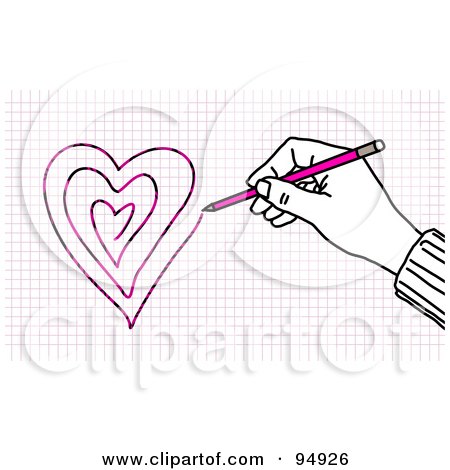love heart drawings. Love Heart Drawings.