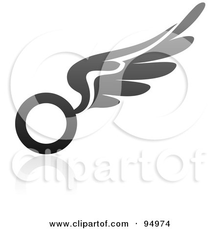 Logo Design  Illustrator on Of A Black And Gray Wing Logo Design Or App Icon   14 By Elena  94974