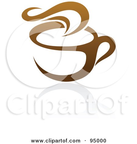 Free Logo Design on Free  Rf  Clipart Illustration Of A Brown Steamy Coffee Logo Design