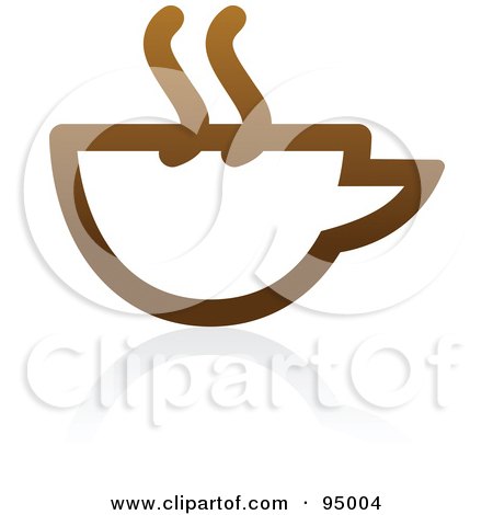Logo Design  on Brown Outlined Coffee Logo Design Or App Icon   4