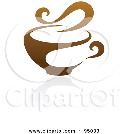 Designlogo Free on Free  Rf  Clipart Illustration Of A Brown Steamy Coffee Logo Design