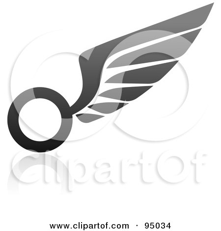 Logo Design Black  White on Black And Gray Wing Logo Design Or App Icon   6 Posters  Art Prints By