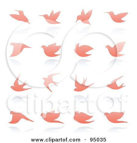 Free Logo Design on Collage Of Pink Dove And Bird Logo Designs Or App Icons By Elena
