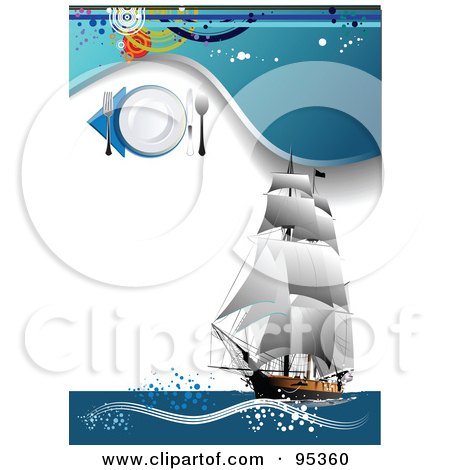 Free Menu Template on Royalty Free  Rf  Clipart Illustration Of A Seafood Menu Template With