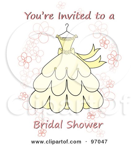 RoyaltyFree RF Clipart Illustration of a You're Invited To A