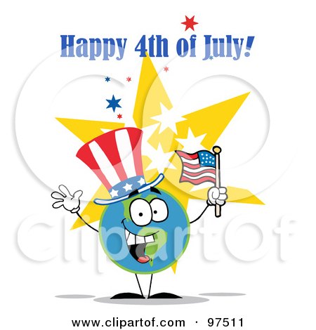 happy fourth of july clip art. Royalty-Free (RF) Clipart