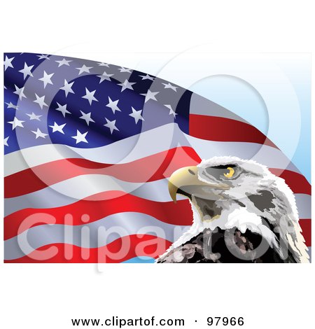 american flag eagle background