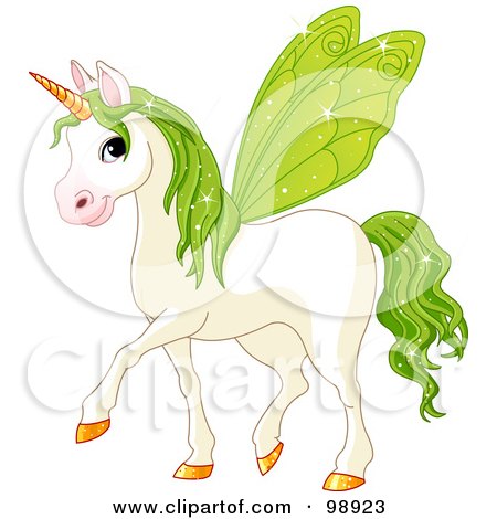 unicorns with wings. Fairy Unicorn Horse With