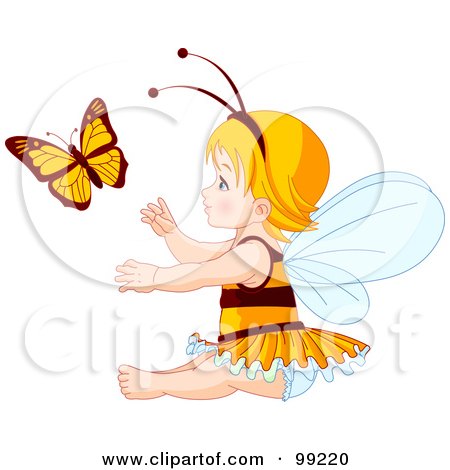 Beautiful Baby Images on Clipart Beautiful Pink Fairy Holding A Valentine Heart   Royalty Free