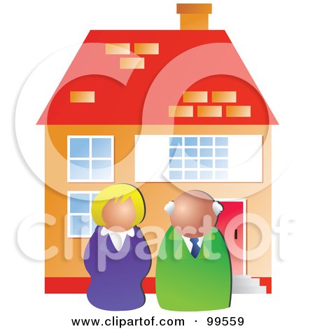 Real Estate Agents on Illustration Of Two Real Estate Agents In Front Of A House By Prawny