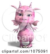Clipart Pink Devil Dragon 1 Royalty Free CGI Illustration - 1075091-Clipart-Pink-Devil-Dragon-1-Royalty-Free-CGI-Illustration