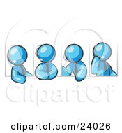 24026-Clipart-Illustration-Of-Four-Different-Light-Blue-Men-Wearing-Headsets-And-Having-A-Discussion-During-A-Phone-Meeting.jpg