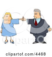 Business Couple Dancing Together Clipart by Dennis Cox
