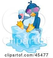 45477-Royalty-Free-RF-Clipart-Illustration-Of-A-Penguin-Wearing-Shades-And-Drinking-Juice-While-Chilling-On-Melting-Ice.jpg