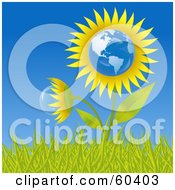 http://images.clipartof.com/thumbnails/60403-Royalty-Free-RF-Clipart-Illustration-Of-A-Growing-American-Sunflower-Globe-In-Grass-Against-A-Blue-Sky.jpg