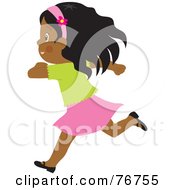 Clip Art Girl Runner