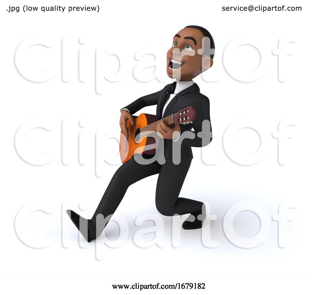 3d Black Business Man, on a White Background by Julos #1679182