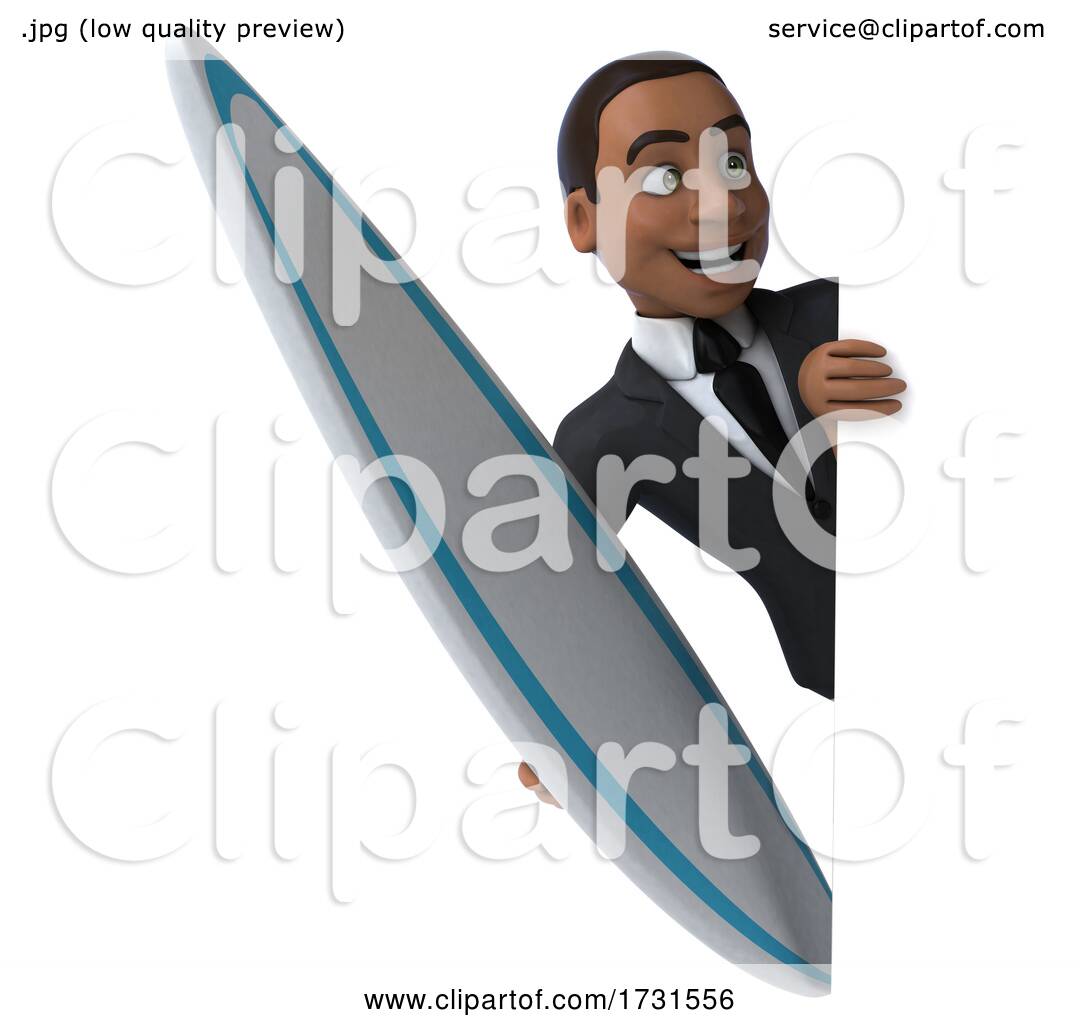 3d Black Businessman, on a White Background by Julos #1731556