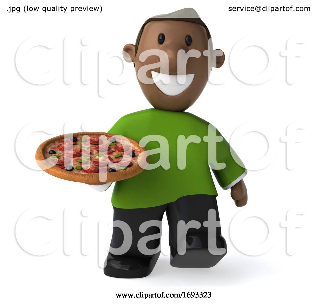 3d Casual Black Man, on a White Background by Julos #1693323
