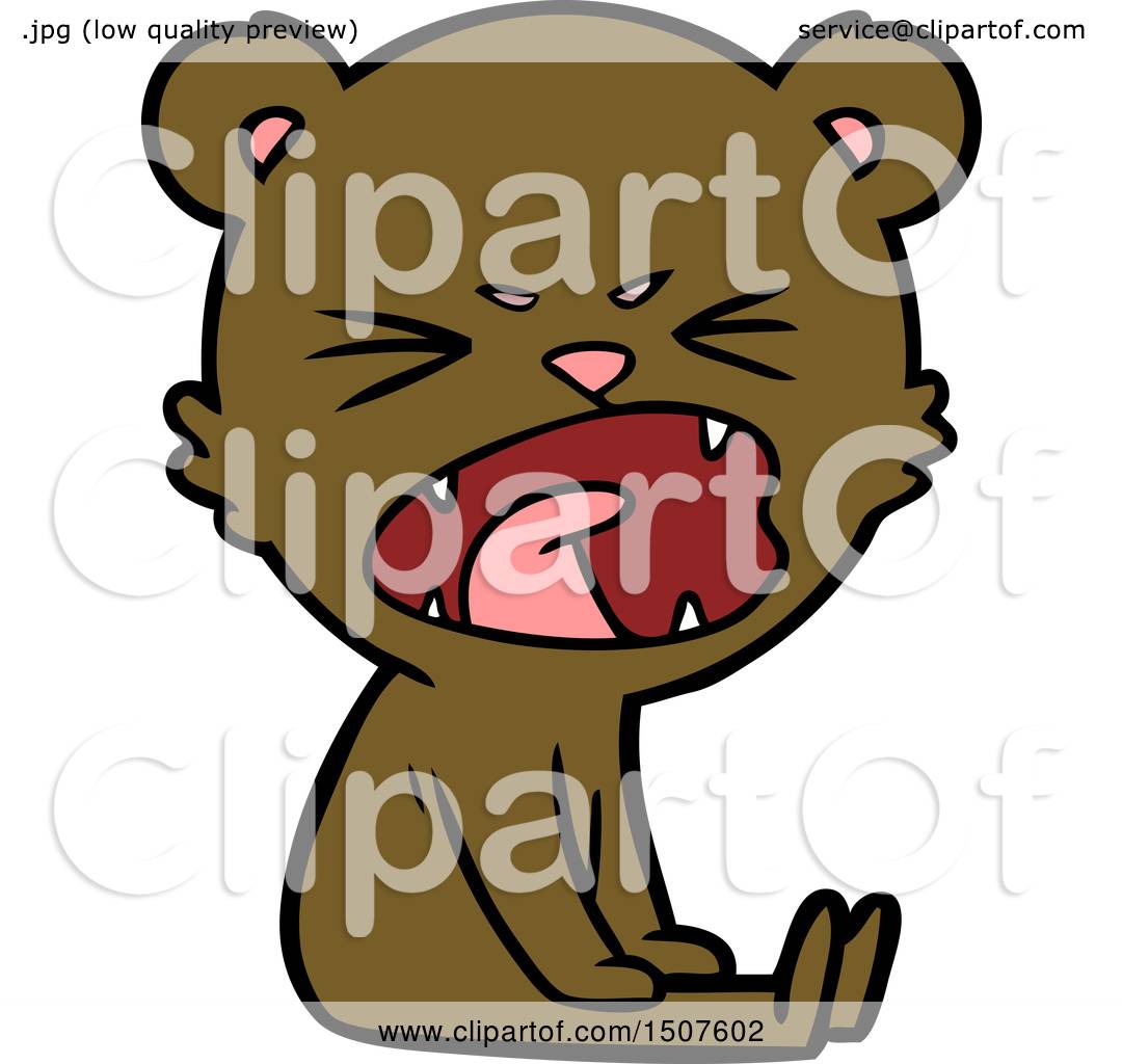 Angry Cartoon Bear by lineartestpilot #1507602