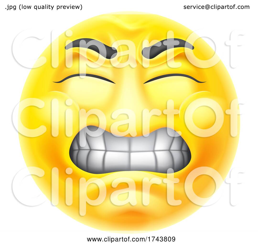 Angry Jealous Mad Hate Emoticon Cartoon Face by AtStockIllustration ...