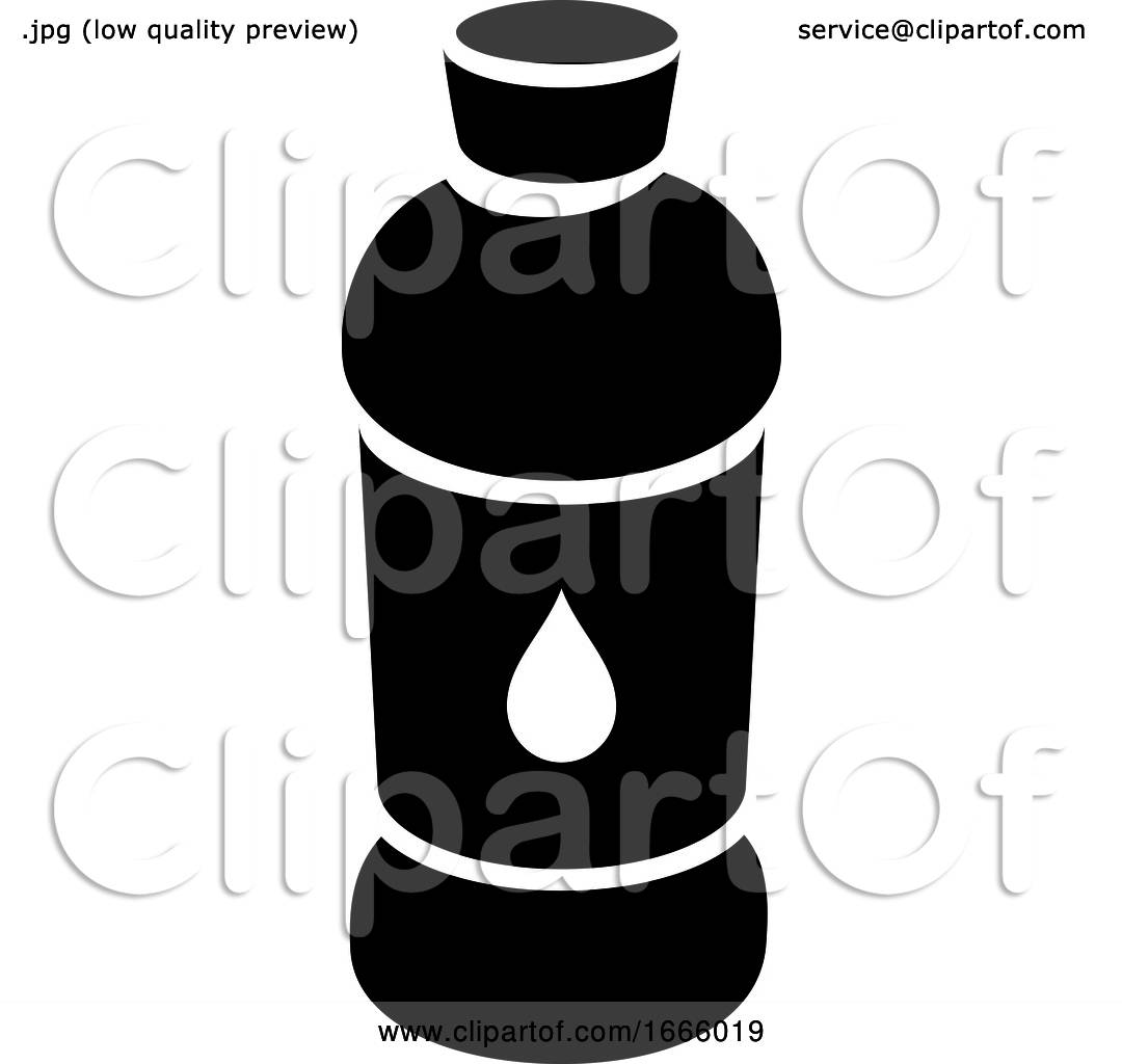 black-and-white-water-bottle-by-cidepix-1666019
