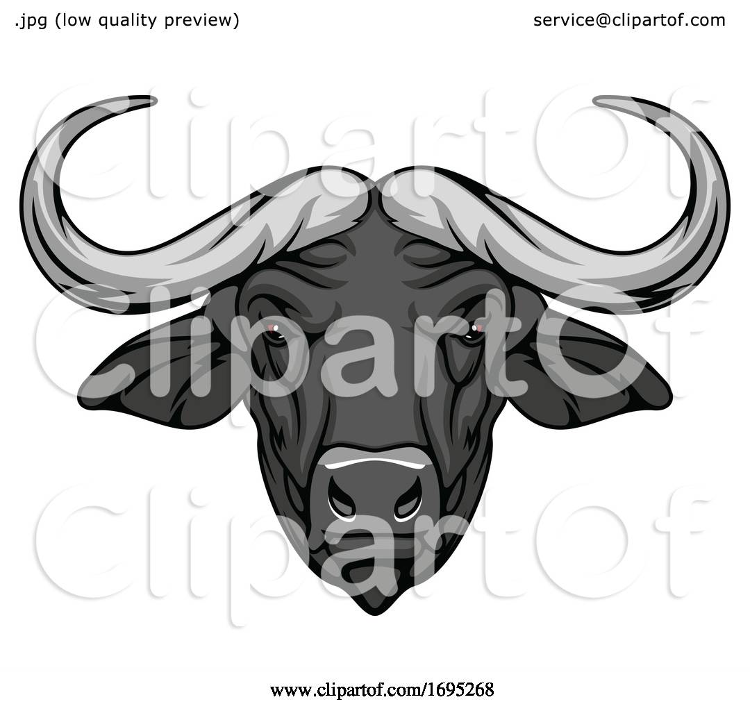 Buffalo Mascot by Vector Tradition SM #1695268