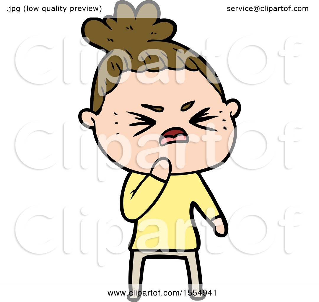 Cartoon Angry Woman by lineartestpilot #1554941