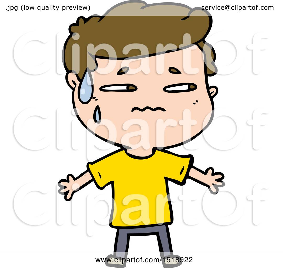 Cartoon Anxious Man by lineartestpilot #1518922