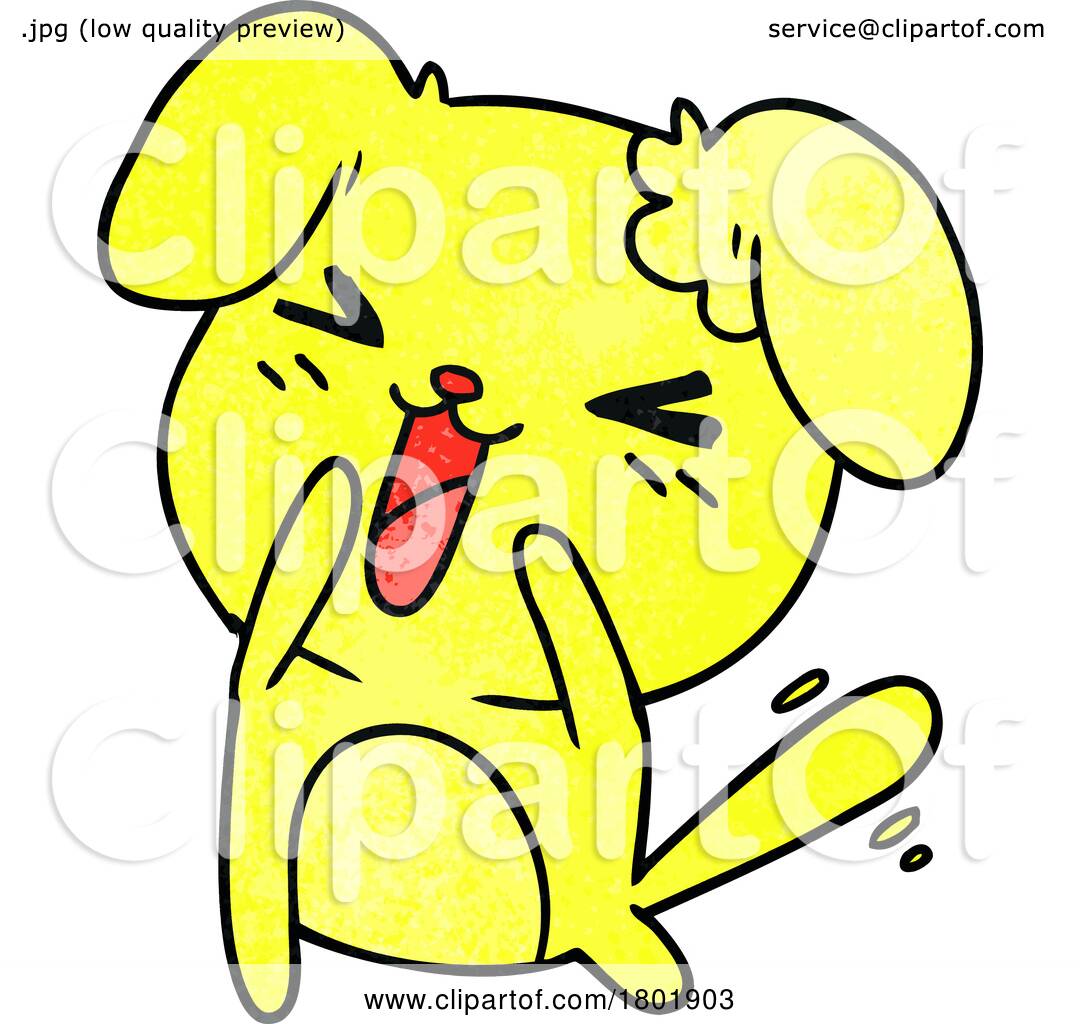 dog laughing clipart