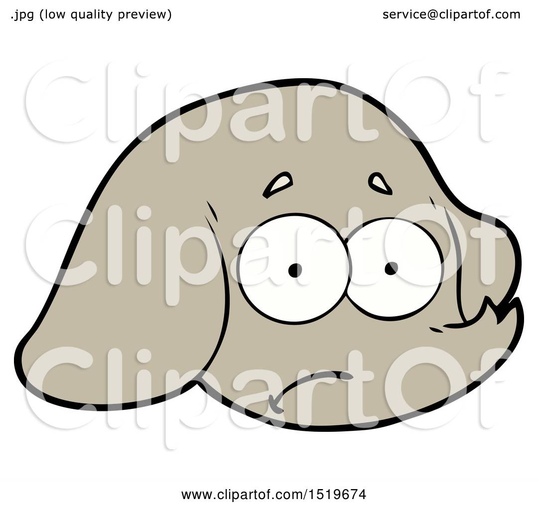 Cartoon Elephant Face by lineartestpilot #1519674