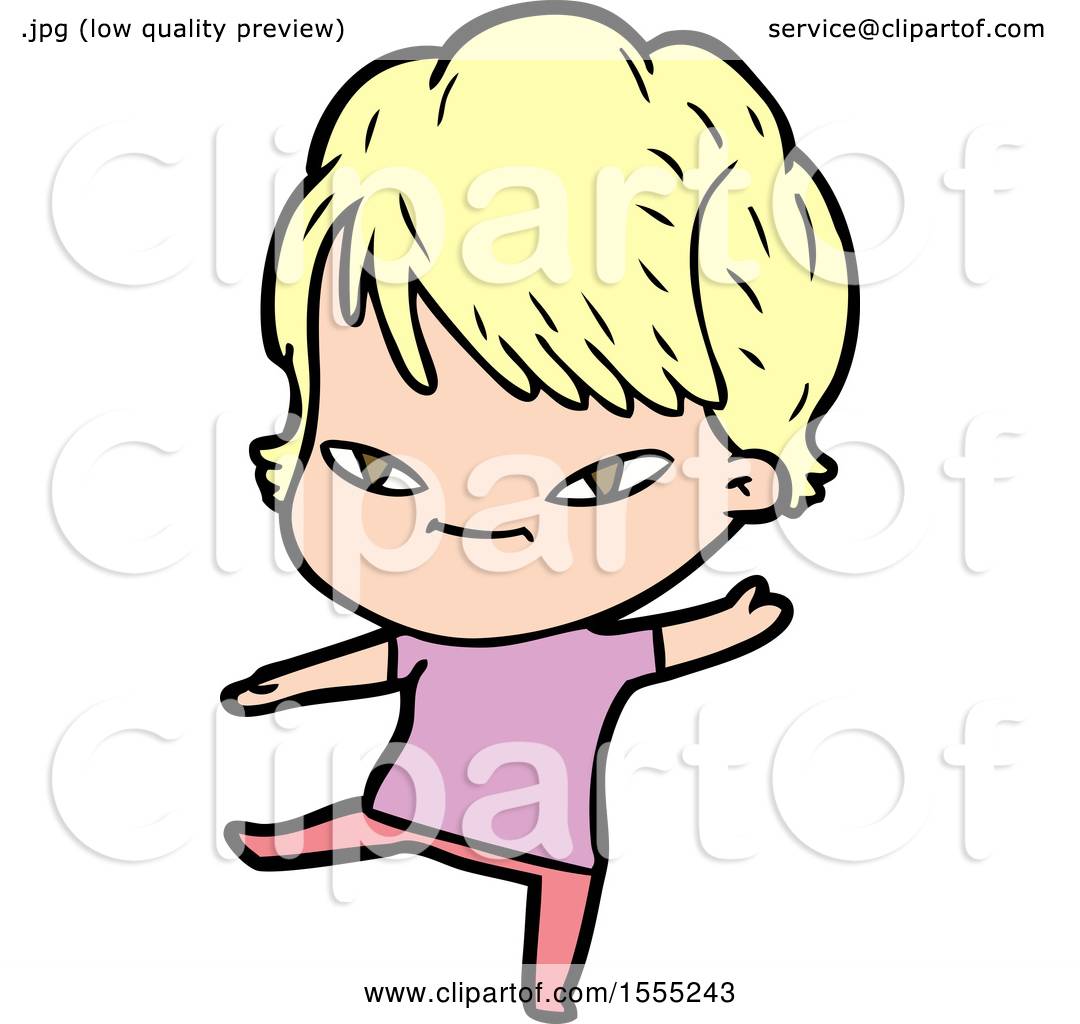 Cartoon Happy Woman by lineartestpilot #1555243