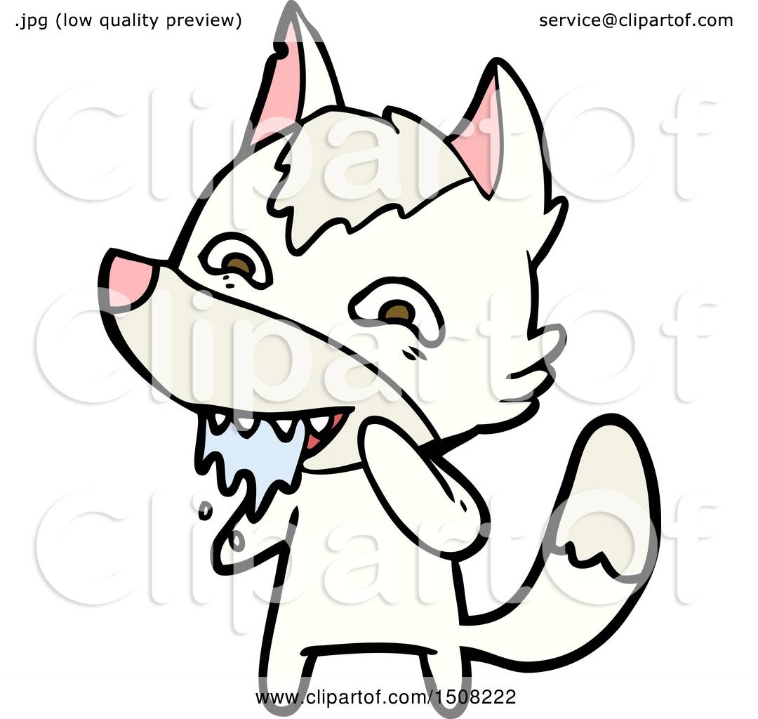 Cartoon Hungry Wolf by lineartestpilot #1508222