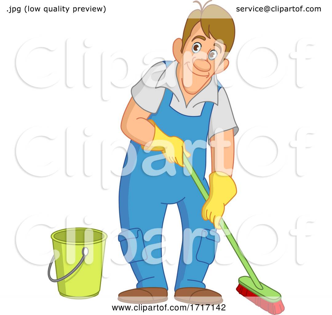 Cartoon Janitor Cleaning by yayayoyo #1717142