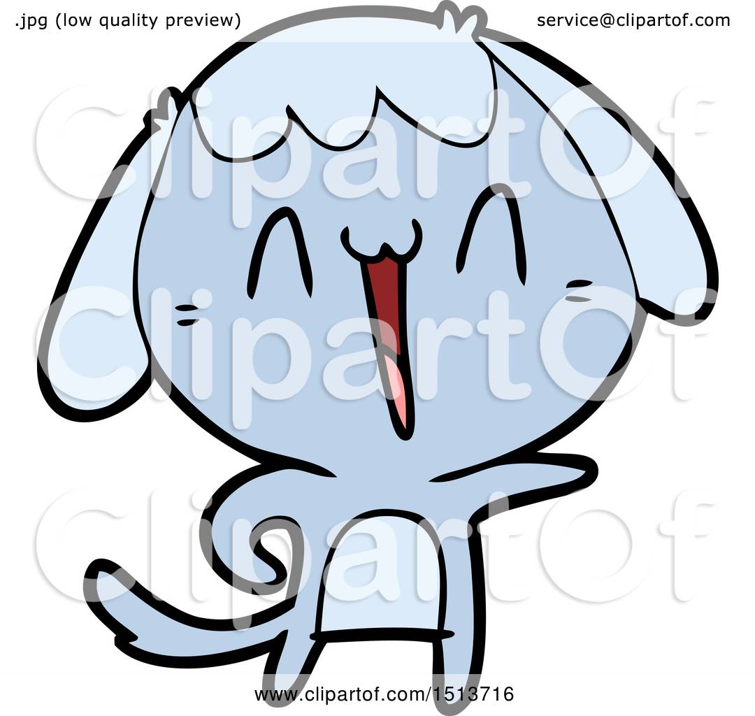 Cartoon Laughing Dog by lineartestpilot #1513716