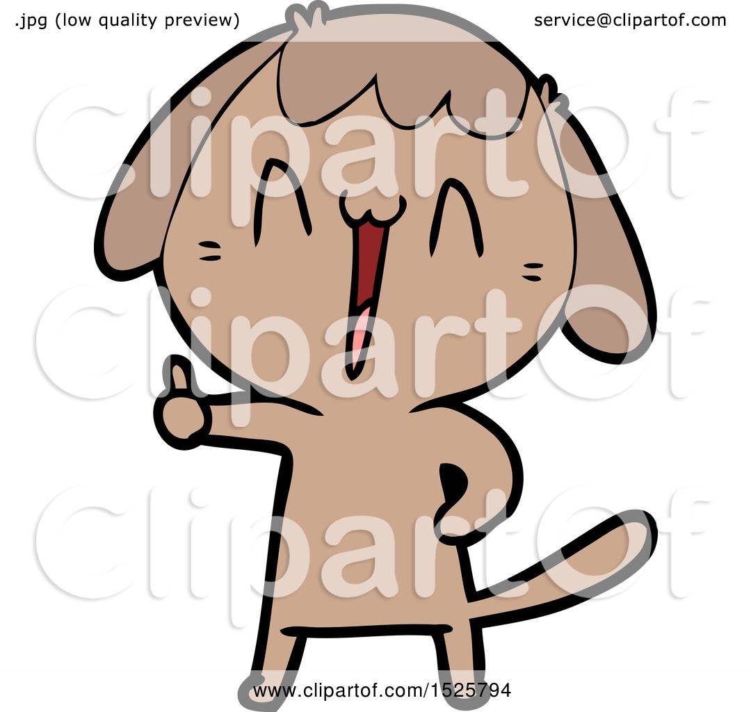 Cartoon Laughing Dog by lineartestpilot #1525794