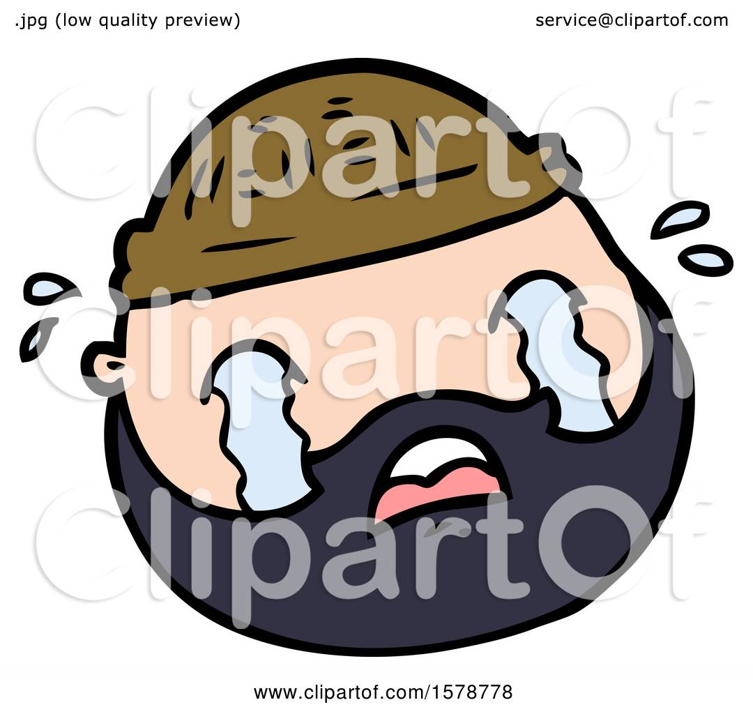 Cartoon Male Face with Beard by lineartestpilot #1578778