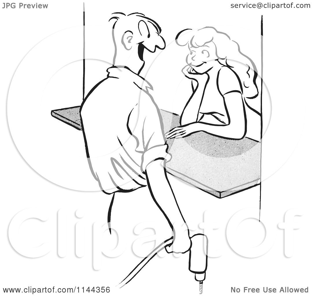 flirting signs for girls images clip art images black and white