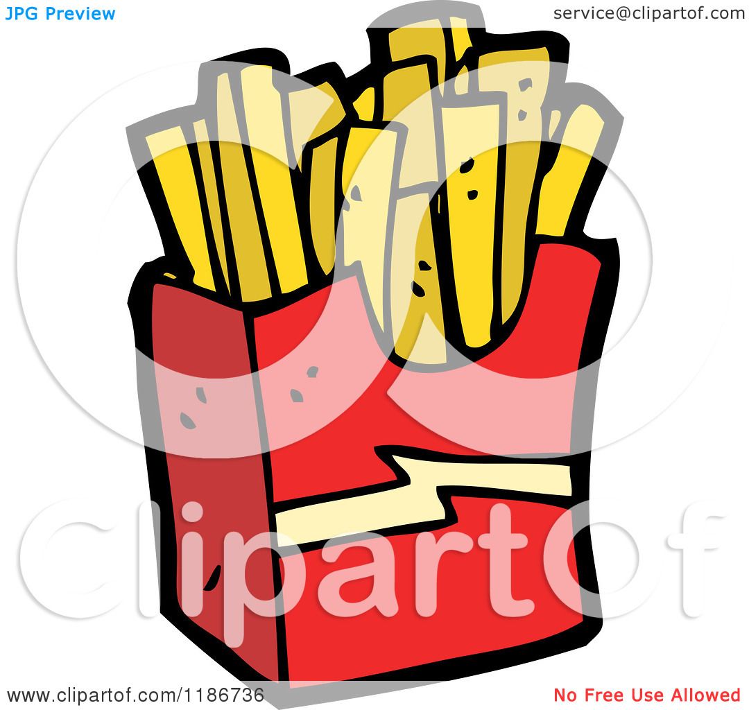 Cartoon of a Box of French Fries - Royalty Free Vector Illustration by ...
