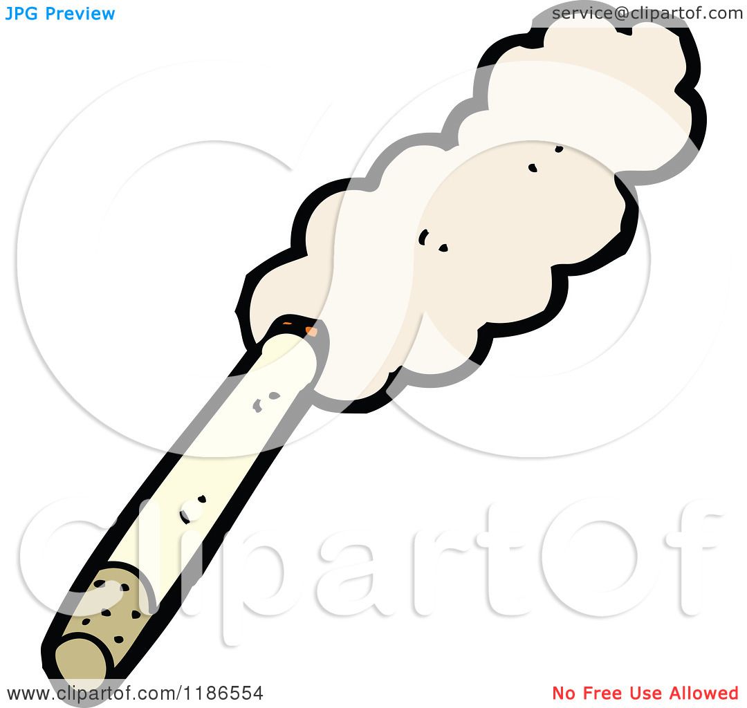 Cartoon of a Cigarette - Royalty Free Vector Illustration by ...