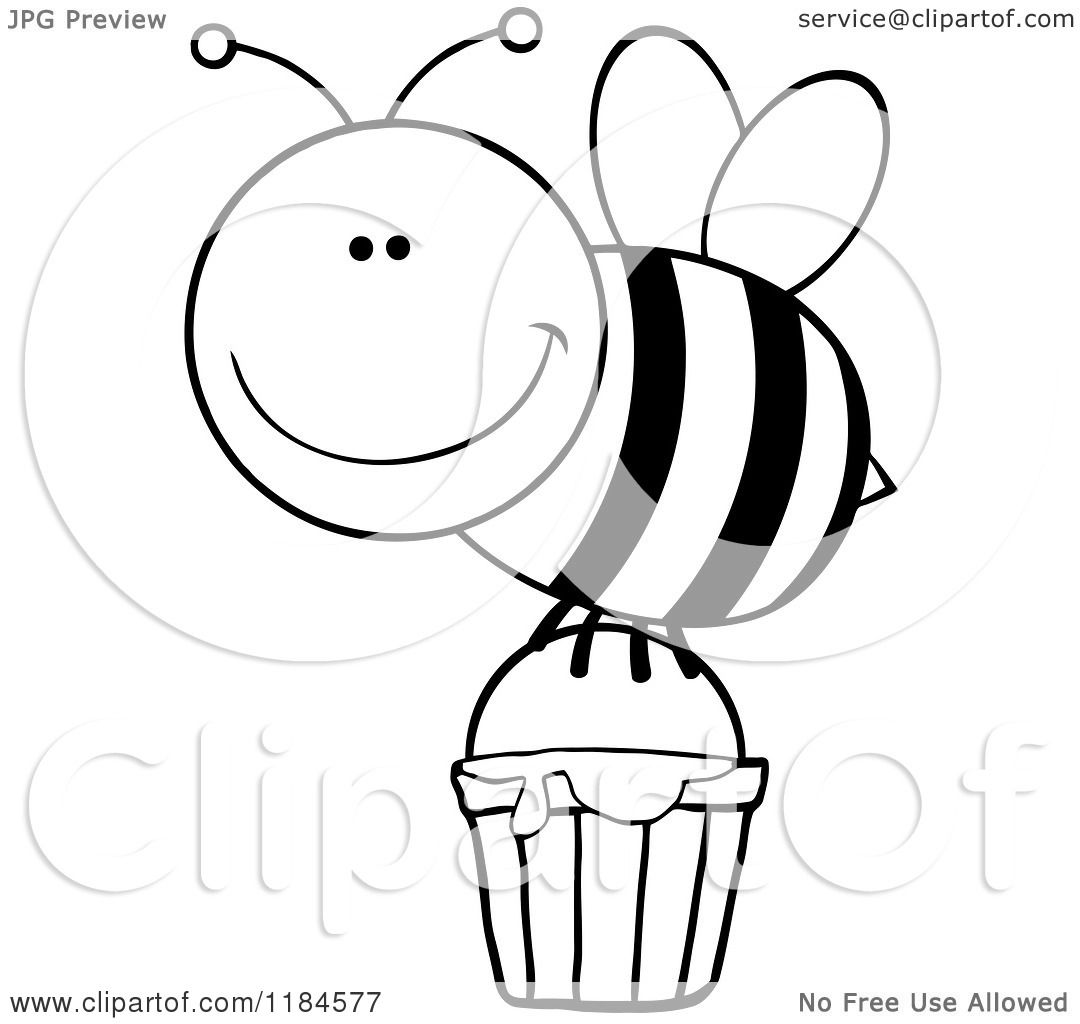 bee clip art free black and white - photo #47