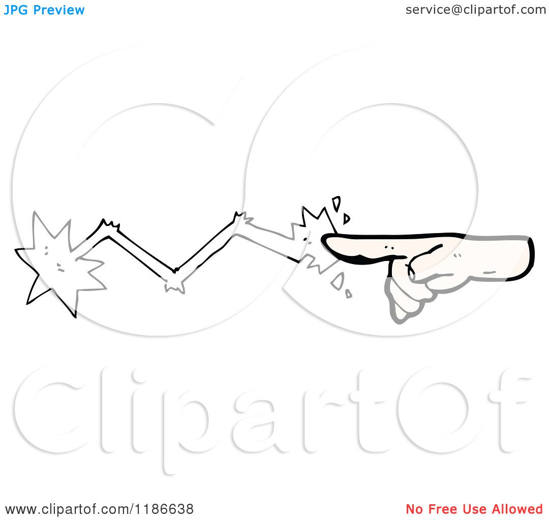 Cartoon of a Magic Hand - Royalty Free Vector Illustration by