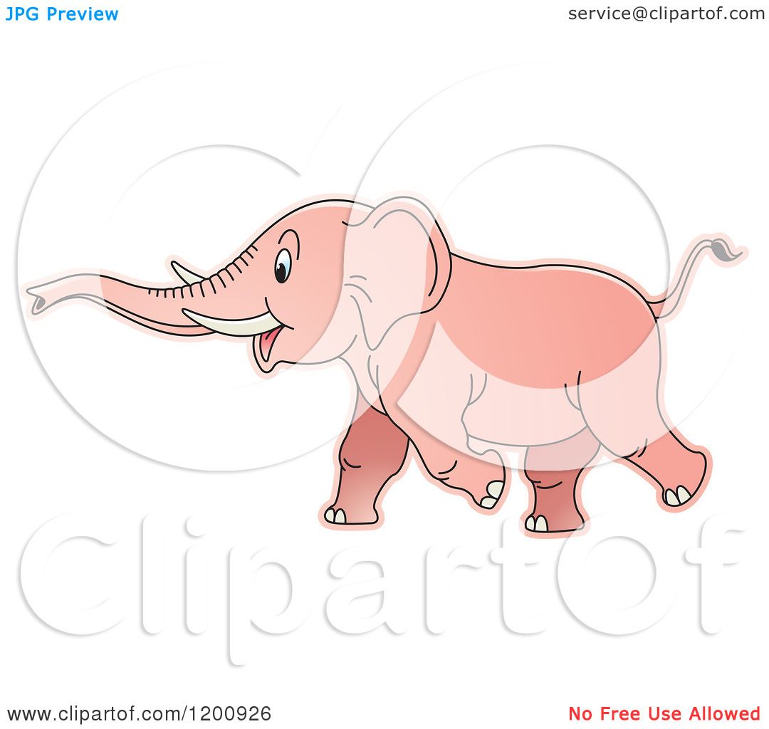 pink elephant clip art