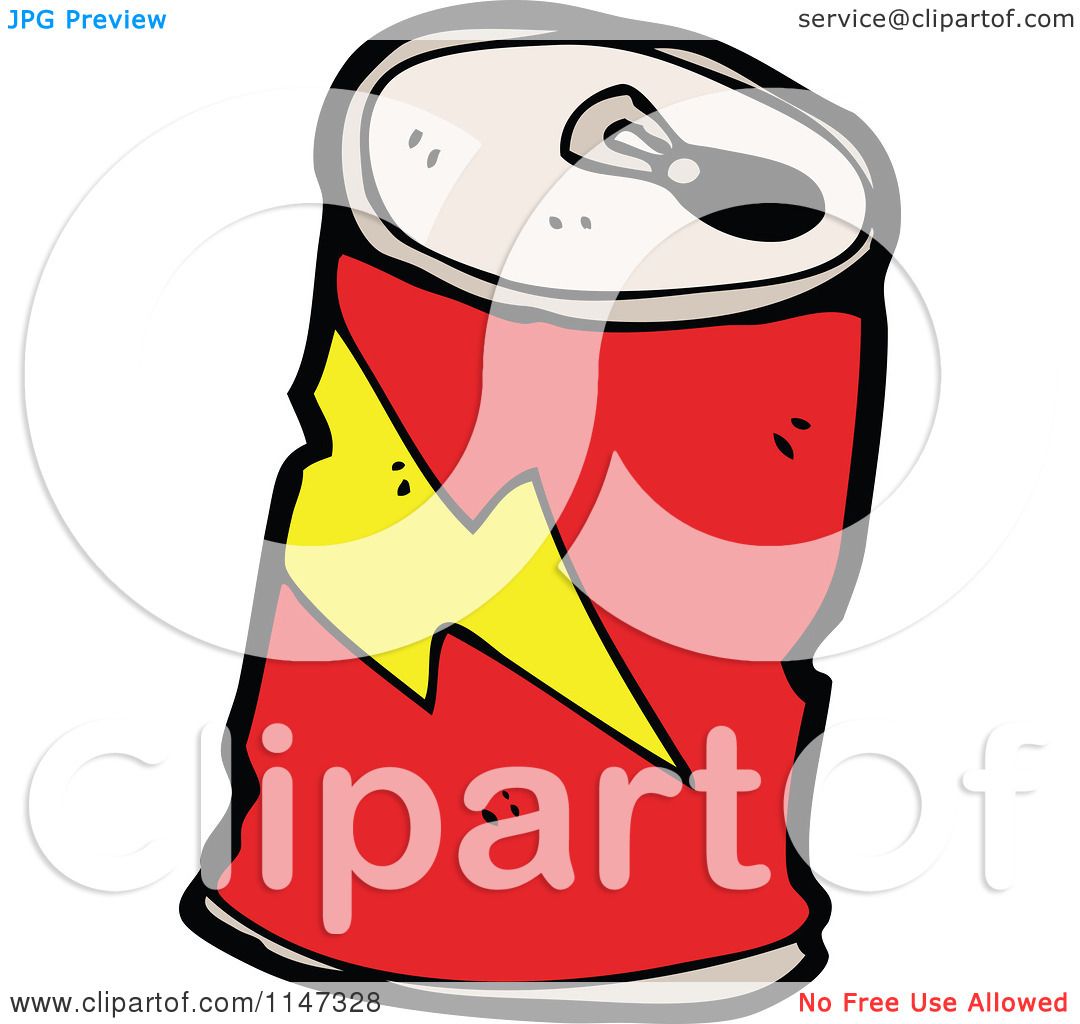 Cartoon of a Soda Can - Royalty Free Vector Clipart by lineartestpilot  #1147328