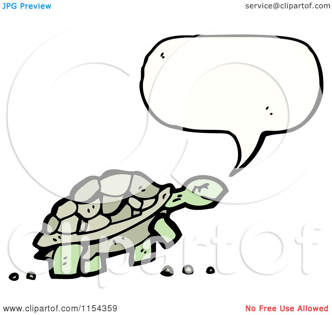 Cartoon Of A Talking Turtle Royalty Free Vector Illustration By Lineartestpilot 1154359 3052